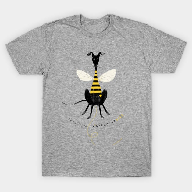 Save The Sighthound Bees T-Shirt by Windhundart